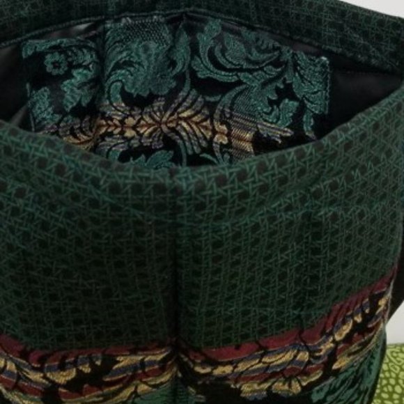 Handmade Red & Green Floral Bag - Picture 3 of 3